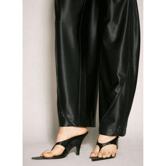 Alexander Wang Irina Sandals Heels Black Leather